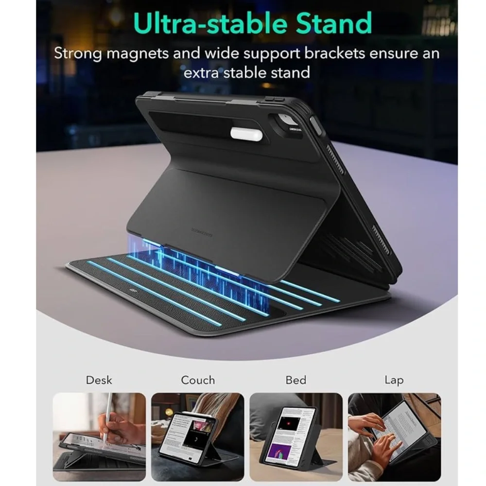 BlackESR for iPad Air 11 Inch ONLY Case M2(2024),